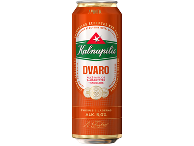 Alus KALNAPILIS Dvaro, 5%, 0,568 l, skardinė D