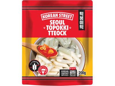 Ryžių virtinukai KOREAN STREET, Topokki, be glitimo, 200 g