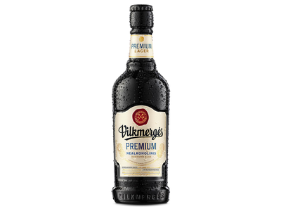Nealkoholinis alus VILKMERGĖS, Premium, 0,41 l, butelis