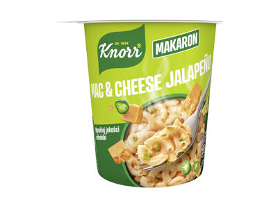 Greitai paruoš. makaronai KNORR, sūrio ir Chalapos papr. sk., 62 g