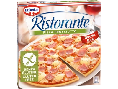 Šaldyta pica RISTORANTE Prosciutto Gluten Free, 345g