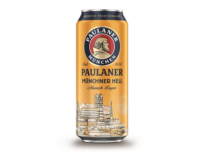 Alus PAULANER Munchner Hell, 4,9%, 0,5 l, skardinė D