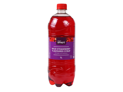 Žemuogių sk. sirupas su sald. RIMI SMART, 1 l