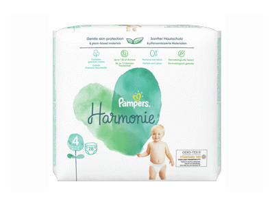 Sauskelnės PAMPERS Harmonie, Value Pack, 4 dydis, 28 vnt.