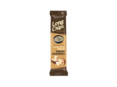 Traškus užkandis LONG CHIPS, grybų skonio, 75 g