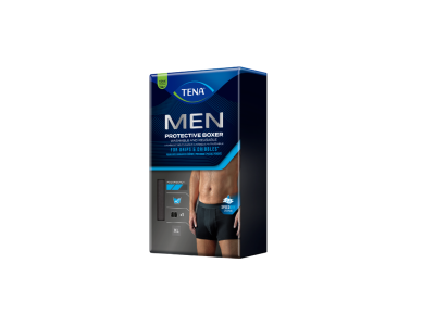 Vyriškos apsauginės kelnaitės TENA MEN PROTECTIVE BOXER BLACK, XL dydis, 1 vnt