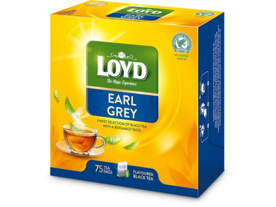 Juodoji arbata LOYD Earl Grey, 75 x 1.7g