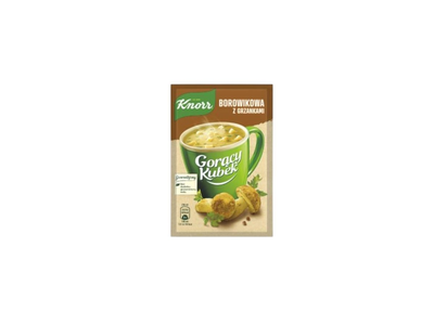 Tiršta baravykų sriuba KNORR su skrebučiais, 15 g