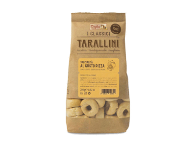 Itališkas užkandis TARALLINI, picos skonio, 200 g, 200 g
