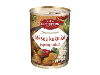 Mėsos kukuliai su paprikų padažu, 540 g