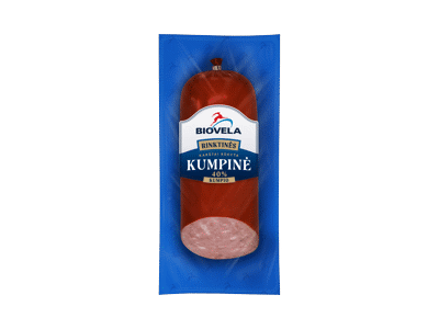 Karštai rūkyta BIOVELA kumpinė dešra, a. r., 300 g