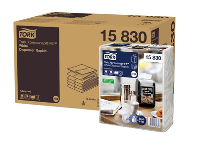Baltos servetėlės,TORK Xpressnap Fit dozatoriui N14, 720 vnt, 15830