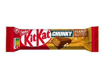 Vaflinis batonėlis KIT KAT CHUNKY su žemės riešutų kremu, 42 g