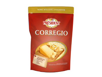 Tarkuotas parmezano sūris PRESIDENT Corregio, 100 g