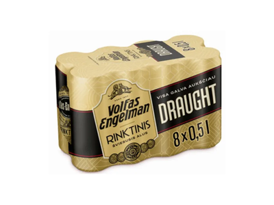 Alus VOLFAS E. RINKTINIS, 5,2 %, 8 x 0,5 l