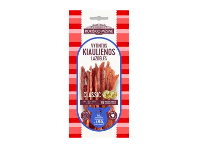 Vytintos kiaulienos lazdelės CLASSIC, a. r., 70 g