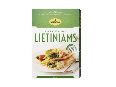 Miltinis mišinys MALSENA pikantiškiems lietiniams kepti, 400 g