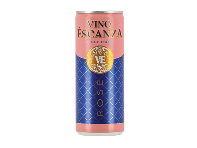 Gazuotas aromatizuotas vyno gėrimas VINO ESCANZA Rose 8,5% 0,25L