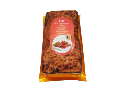 Virtas paštetas PATE GRAND-MERE su džiovintais pomid., I r., 400 g