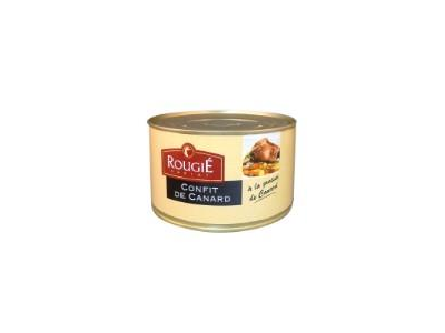 Ančių šlaunelių confit, su ančių riebalais Rougie, skardinėje 4 vnt, 1,35 kg