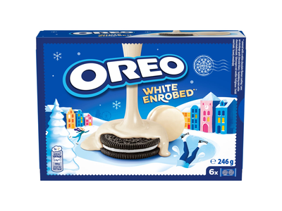 Sausainiai aplieti bal. šok. MILK OREO, 246 g