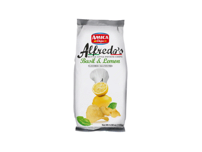 Traškučiai ALFREDO'S KETTLE, citrinų ir bazilikų skonio, 130 g