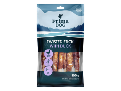 Antienos ir apdorotos odos lazdelė, PrimaDog, 13 cm, 11 vnt, 100g