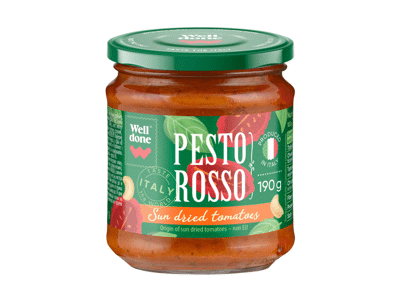 Raudonasis pesto padažas WELL DONE, 190 g
