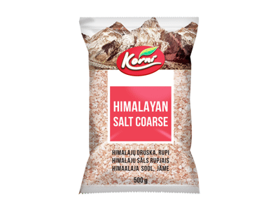 Natūrali rupi Himalajų druska KORNI, 500 g