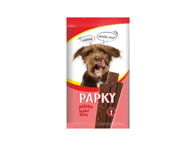 Baltyminės šunų lazdelės PAPKY su jautiena, 120 g