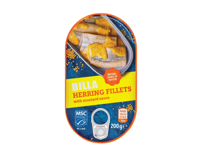 Silkės filė su garstyčiu kremu BILLA, 200 g