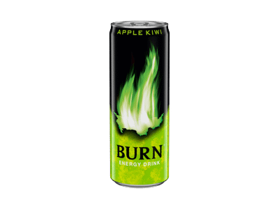 Energinis gėrimas  BURN APPLE KIWI 250ml