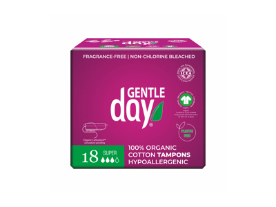 Tamponai GENTLE DAY SUPER, 18 vnt., 18 vnt.