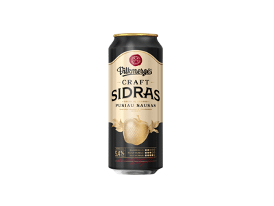 Sidras VILKMERGĖS CRAFT, 500 ml