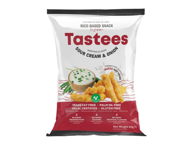 Ryžių užkand. griet., svog. sk. TASTEES, 65 g