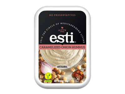 Humusas ESTI, su karamelizuotais svogūnais, 150 g