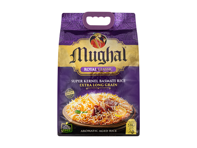 Ryžiai MUGHAL, Royal Classic, Basmati, ilgagrūdžiai, 5 kg