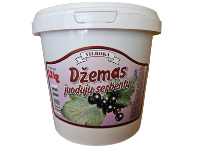 Juodųjų serbentų džemas VILROKA, 1,2 kg