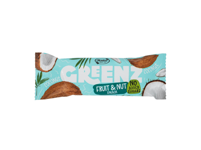 Vaisių ir riešutų užkandis GREENZ, kokosų skonio, 30 g
