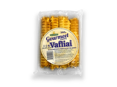 Vafliai su sutirštinto pieno ir zefyrų įdaru GOURMEET COUNTRY, 340g
