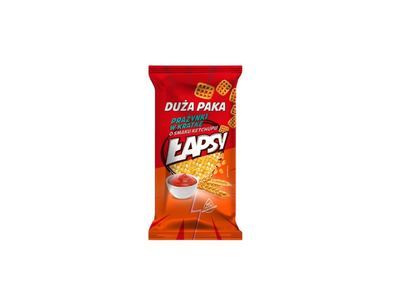 Kvietiniai traškučiai LAPSY kečupo skonio, 110 g
