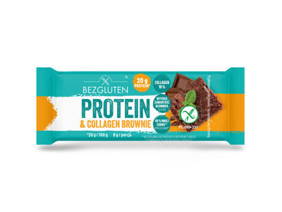 Baltyminis braunis BEZGLUTEN su kolagenu be glitimo, 40 g