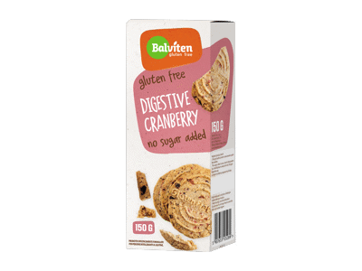Sausainiai BALVITEN su spanguolėmis be glitimo, 150 g