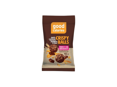 Good Calories Skrudintų avižų užkandis, su Belgišku šokoladu, 40 g