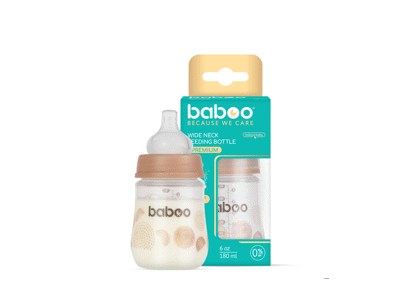 Antikolinis plataus kaklelio buteliukas BABOO, 180 ml, 0+, 1 vnt.