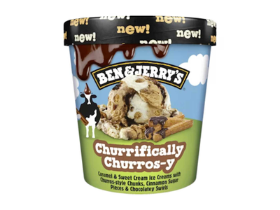 Ledai BEN & JERRY'S CHURRIFICALLY CHURROS-Y, 465ml