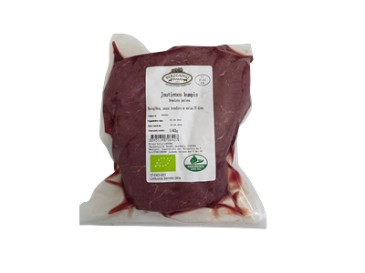 Ekologiškas jautienos kumpis BERZGAINIŲ DVARAS, saus. brand. 28 d., ~600 g, LT-EKO-001