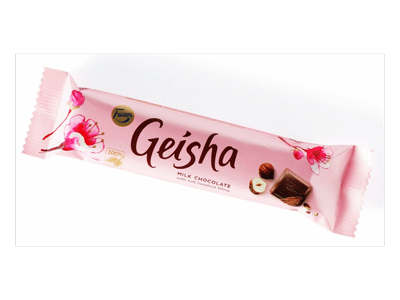 Pieninio šokolado batonėlis GEISHA FAZER, 37 g