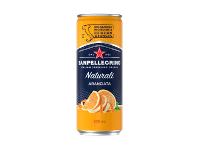 Gazuotas sulčių gėrimas SANPELLEGRINO, apelsinų skonio, 330 ml
