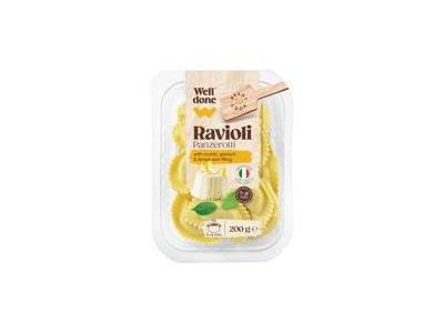 Ravioliai WELL DONE su rikota, špinatais ir citrinomis, 200 g